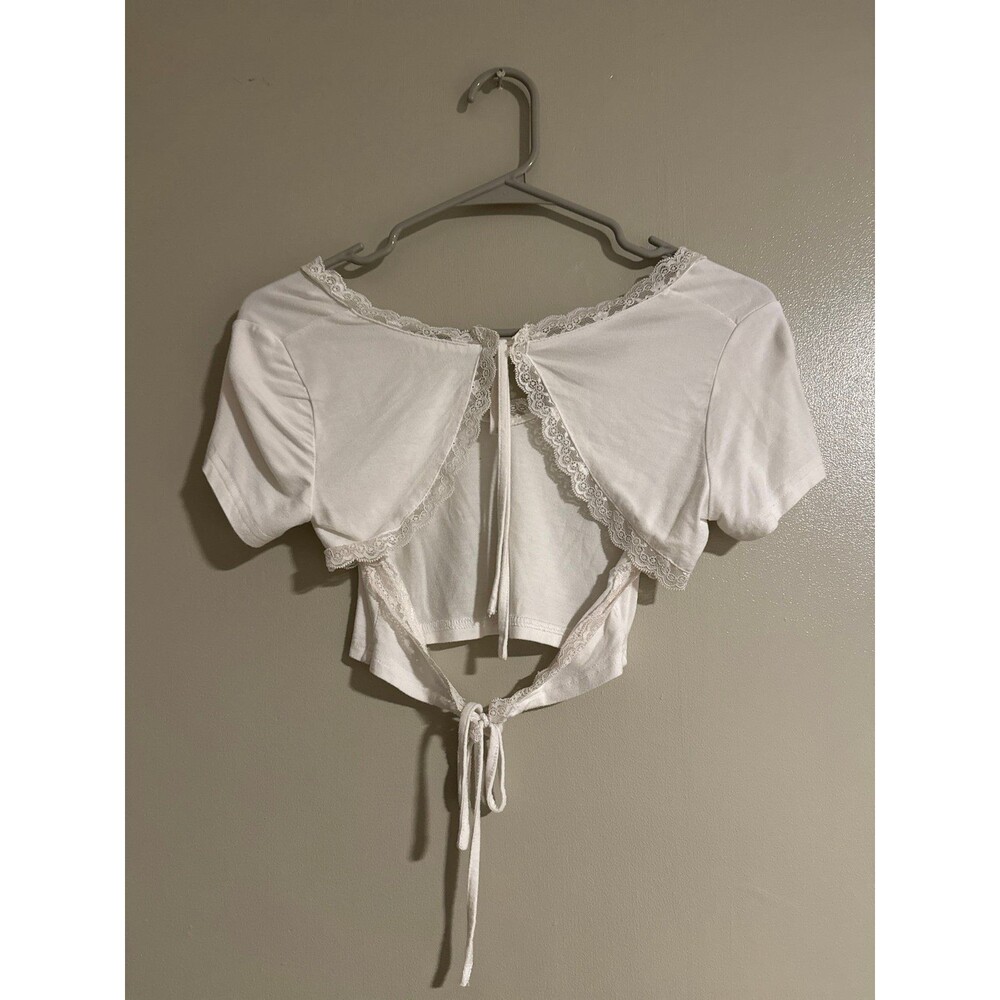 Lace top with open back S